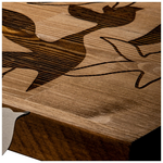 Διακοσμητικό Τοίχου Excore Pakoworld Ξύλο Πεύκου σε Φυσική Απόχρωση με Μαύρο Μέταλλο 111x3x25εκ