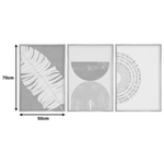 Πίνακας σε Καμβά Terpen i Pakoworld Τρίπτυχος με Ψηφιακή Εκτύπωση 50x2x70εκ