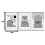 Πίνακας σε Καμβά Jefton Pakoworld Τρίπτυχος με Ψηφιακή Εκτύπωση 50x2x70εκ