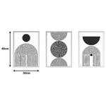 Πίνακας σε Καμβά Serchie Pakoworld Τρίπτυχος με Ψηφιακή Εκτύπωση 30x3x40εκ