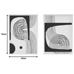 Πίνακας σε Καμβά Bajou Pakoworld Δίπτυχος με Ψηφιακή Εκτύπωση 50x3x70εκ