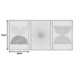 Πίνακας σε Καμβά Terpen Pakoworld Τρίπτυχος με Ψηφιακή Εκτύπωση 50x2x70εκ