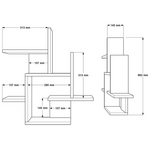 Ραφιέρα Τοίχου Nogara Pakoworld σε Φυσική-Λευκή Απόχρωση 62.6x14.5x66.2εκ