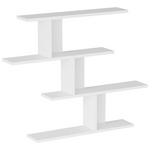 Ραφιέρα Τοίχου Zaka Pakoworld σε Λευκή Απόχρωση 98.7x14.5x78εκ