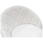 Σκαμπό Μπαρ Balina Pakoworld Πτυσσόμενο Λευκό pu-Μέταλλο Χρωμίου 52x53x109εκ