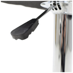 Σκαμπό Μπαρ Balina Pakoworld Πτυσσόμενο Λευκό pu-Μέταλλο Χρωμίου 52x53x109εκ