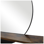 Καθρέπτης με Ράφι Salmin Pakoworld Μέταλλο σε Μαύρη Απόχρωση 80x10x60εκ