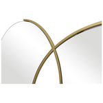 Καθρέπτης Διπλός Miryata Pakoworld Μέταλλο σε Χρυσή Απόχρωση 105x3x60εκ