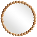 Καθρέπτης Specio Pakoworld Ξύλο σε Φυσική Απόχρωση Φ60x4.5εκ