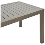 Τραπέζι Επεκτεινόμενο Lafla Pakoworld Αλουμίνιο σε Σαμπανιζέ Απόχρωση 160-240x100x75εκ