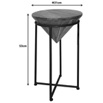 Βοηθητικό Τραπέζι Σαλονιού Miles i Pakoworld Μασίφ Ξύλο Ακακίας σε Φυσική Απόχρωση Φ31x53εκ