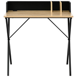 Γραφείο Εργασίας Zervan Pakoworld σε oak Απόχρωση με Πόδι Μαύρο Μέταλλο 80x50x84εκ