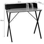 Γραφείο Εργασίας Zervan Pakoworld σε oak Απόχρωση με Πόδι Μαύρο Μέταλλο 80x50x84εκ