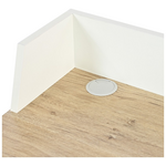 Γραφείο Εργασίας Zervan Pakoworld σε oak Απόχρωση με Πόδι Λευκό Μέταλλο 80x50x84εκ