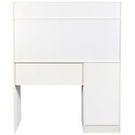 Γραφείο Εργασίας Secreta Pakoworld με Ράφι σε Λευκή Απόχρωση 110x50x135εκ