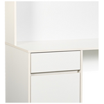 Γραφείο Εργασίας Secreta Pakoworld με Ράφι σε Λευκή Απόχρωση 110x50x135εκ