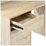 Γραφείο Εργασίας Secreta Pakoworld με Ράφι σε oak Απόχρωση 110x50x135εκ