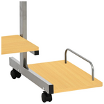 Γραφείο Υπολογιστή Veronce Pakoworld σε Φυσική Απόχρωση με Μεταλλικό Σκελετό 89x47x71εκ