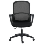 Καρέκλα Γραφείου Εργασίας Zuena Pakoworld σε Μαύρη Απόχρωση