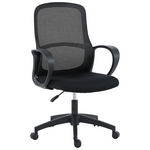 Καρέκλα Γραφείου Εργασίας Zuena Pakoworld σε Μαύρη Απόχρωση