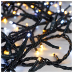 Σειρα,200 led 3mm,31v,επεκταση ωσ 3,μετασχημ/στη,προεκτ Παροχης 300cm,πρασινο Καλωδιο,λευκο & Θερμο Λευκο led Εναλλαξ,ana5cm,ιρ44