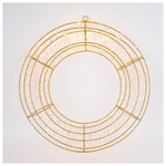 Στεφανι 58cm, 1200 Led, 31v Μετασχηματιστη, Timer, Μπρονζε Μεταλλικος Σκελετος, Mπρonze Χαλκινο Καλωδιο, Θερμο Λευκο Led, Προεκταση Παροχης 5m, Ip44