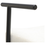 Καρέκλα Επισκέπτη Vindor Pakoworld Ύφασμα σε Κρεμ Απόχρωση με Μαύρο Μεταλλικό Πόδι 65x68.5x79.5εκ