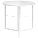 Τραπέζι Talen Pakoworld σε Λευκή Απόχρωση Φ80x74εκ