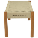 Παγκάκι uma Pakoworld Teak Ξύλο και pe Σχοινί σε Φυσική Απόχρωση 150x45x40εκ