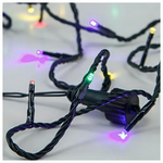 Σειρα, 480 led 3mm, 31v, 8 Προγραμματα, με Μετασχηματιστη, Προεκταση Παροχης 300cm, Πρασινο Καλωδιο, Χρωματιστο Led,ανα 5cm,ιρ44