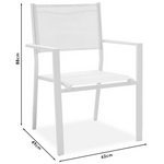 Τραπεζαρία Nares-Moly σετ 5τεμ Pakoworld Αλουμίνιο Μαύρο-Textilene Ανθρακί