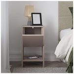 Κομοδίνο ema Pakoworld Μελαμίνη σε Μόκα Απόχρωση 30x30x55εκ