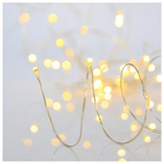 Σειρα, 300 Mini led , 4,5v Μετασχηματιστη, Ασημι Χαλκος, Θερμο Λευκο Led, ana 10cm, Προεκταση Παροχης 5m, Ιρ44