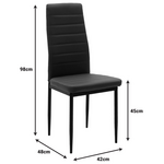 Τραπεζαρία Chloe-Parker Pakoworld σετ 5τεμ Γυάλινο σε Ανθρακί-Φυσική Απόχρωση 120x70x75εκ