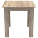 Τραπεζαρία Manka-Gaston Pakoworld σετ 5τεμ σε Sonoma-Μαύρη Απόχρωση 110x80x77εκ