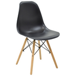 Τραπεζαρία Cuba-Julita Pakoworld σετ 5τεμ mdf Sonoma-Μαύρο-Φυσικό 120x70x76εκ