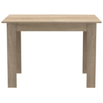 Τραπεζαρία Manka-Julita Pakoworld σετ 5τεμ σε Sonoma-Μαύρη Απόχρωση 110x80x77εκ