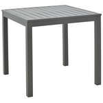 Τραπεζαρία Kliton-Naoki σετ 5τεμ Pakoworld Ανθρακί Αλουμίνιο και Μέταλλο σε Μαύρη Απόχρωση 80x80x74εκ