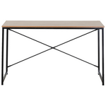 Γραφείο Εργασίας Bailon Pakoworld σε oak Απόχρωση με Μαύρο Μέταλλο 120x60x70εκ