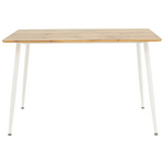 Τραπεζαρία Cuba-Caron Pakoworld σετ 5τεμ Sonoma-Λευκό 120x80x75εκ