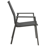 Τραπεζαρία Pinap-Dashiell σετ 5τεμ Pakoworld Μαύρο Αλουμίνιο και Plywood σε Φυσική Απόχρωση Φ110x74εκ