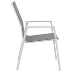 Τραπεζαρία Pinap-Dashiell σετ 5τεμ Pakoworld Λευκό Αλουμίνιο και Plywood σε Φυσική Απόχρωση Φ110x74εκ