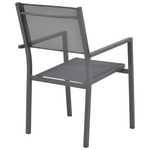 Τραπεζαρία Appa-Moly σετ 5τεμ Pakoworld Αλουμίνιο και Plywood σε Ανθρακί Απόχρωση Φ120x74εκ