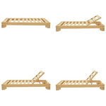 Ξαπλώστρα Fendy Pakoworld Ξύλο Ελάτου σε Φυσική Απόχρωση 71.5x200x24εκ