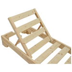 Ξαπλώστρα Fendy Pakoworld Ξύλο Ελάτου σε Φυσική Απόχρωση 71.5x200x24εκ