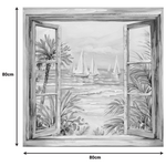 Πίνακας σε Καμβά Deive Inart 80x3x80εκ