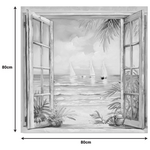 Πίνακας σε Καμβά Deive ι  Inart 80x3x80εκ