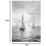 Πίνακας σε Καμβά Sailsy i Inart 70x3x100εκ