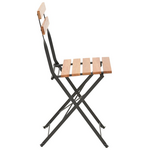 Τραπεζαρία Pometia Pakoworld σετ 3τεμ Ξύλο-Μέταλλο