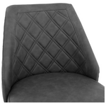 Σκαμπό Μπαρ Inflame Pakoworld pu Ανθρακί-Μέταλλο Μαύρο